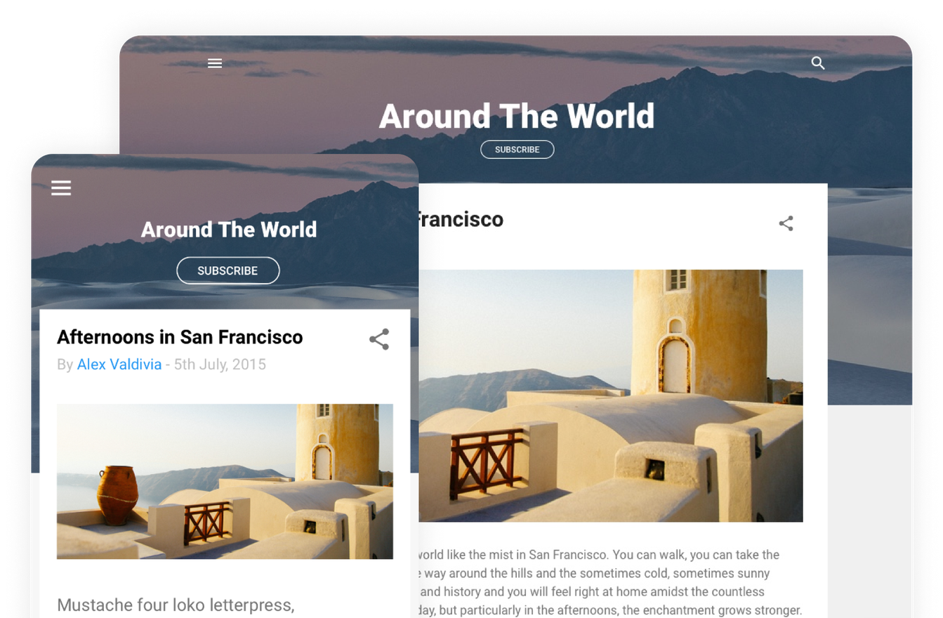 Blogger Contempo template