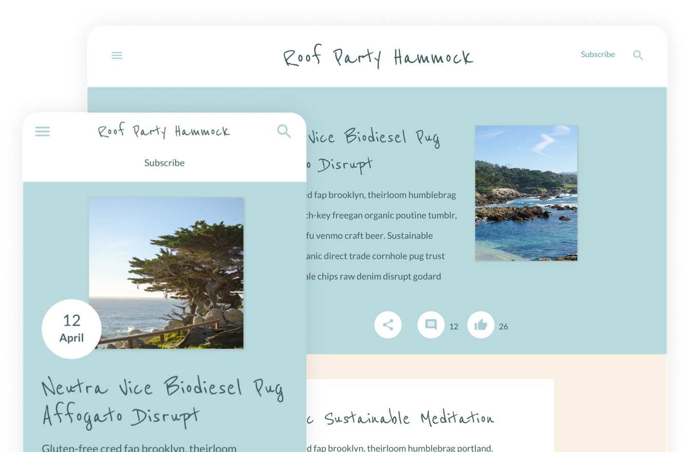 Blogger Keepsake template