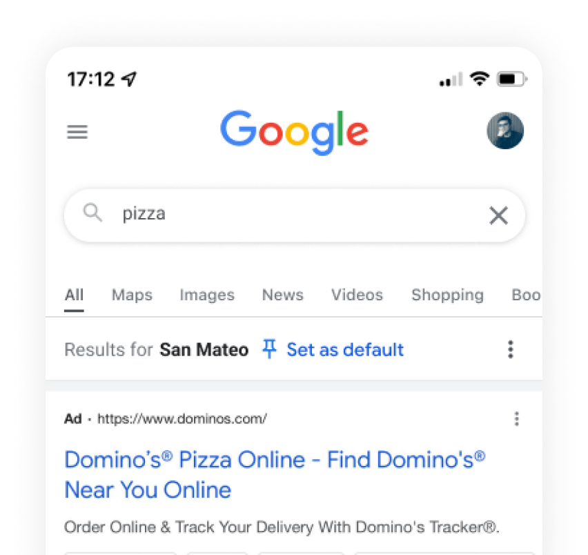 Location set as default