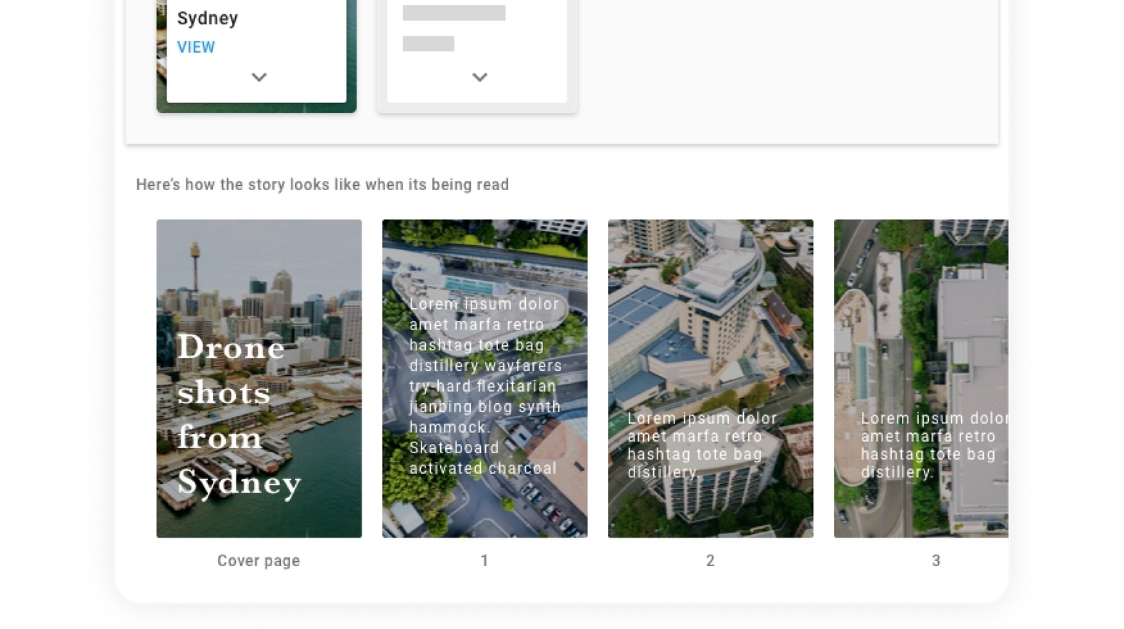 Posts on Google preview